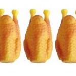 World Of Pets Squeaky Vinyl Roast Chicken Dog Toy